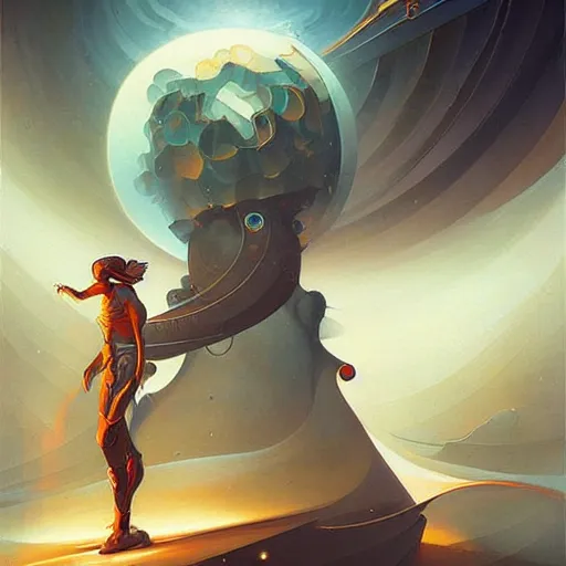 Image similar to scifi futurism by peter mohrbacher