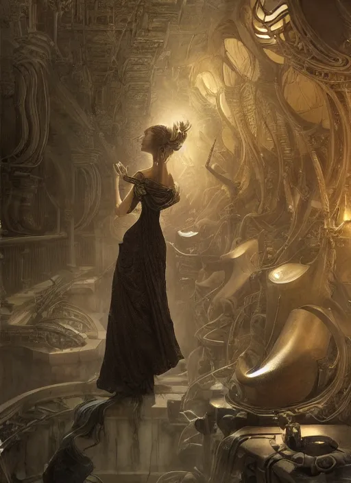 Prompt: announcer who thrives yorkstone, physically accurate, moody dynamic lighting, very very intricate, very very elegant, highly detailed, digital painting, artstation, HR GIGER, Hieronymus Bosch, Francis Bacon, concept art, smooth, very beautiful, sharp focus, illustration, art by artgerm and greg rutkowski and alphonse mucha