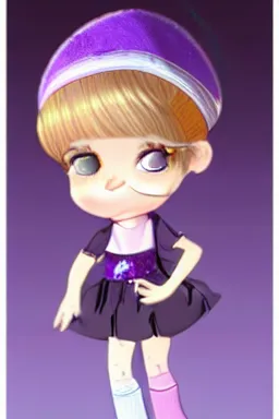 Image similar to Full View fairy maiden with short blond hair wearing an oversized purple Beret, Baggy Purple overall shorts, Short Puffy pants made of silk, silk shoes, a big billowy scarf, Golden Ribbon, and white leggings Covered in stars. covered in embroidery. Short Hair. peasant magic. masterpiece 4k digital illustration by Ruan Jia and Mandy Jurgens and Artgerm and william-adolphe bouguereau, award winning, Artstation, art nouveau aesthetic, Alphonse Mucha background, intricate details, realistic, panoramic view, Hyperdetailed, 8k resolution, intricate art nouveau