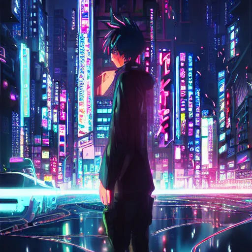 Prompt: neo - tokyo, anime key visual, anime 4 k, by wlop