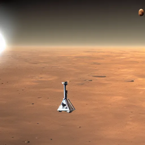 Image similar to space elevator on Mars