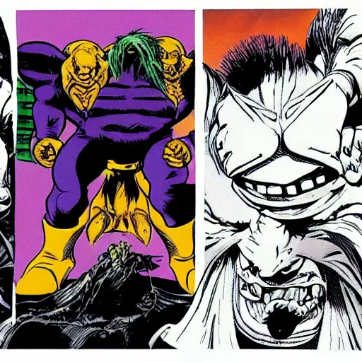 Image similar to The Maxx in the style of Simon Bisley