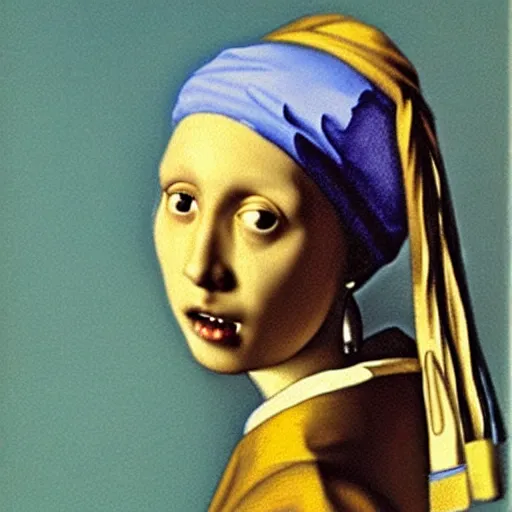 Image similar to cj from grovestreet with a Pearl Earring painted by Beksinski