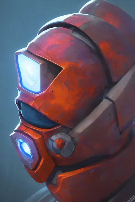 Image similar to epic mask helmet robot ninja portrait stylized as fornite style game design fanart by concept artist gervasio canda, behance hd by jesper ejsing, by rhads, makoto shinkai and lois van baarle, ilya kuvshinov, rossdraws global illumination radiating a glowing aura global illumination ray tracing hdr render in unreal engine 5