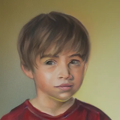 Image similar to A painting of a boy, 4k detail