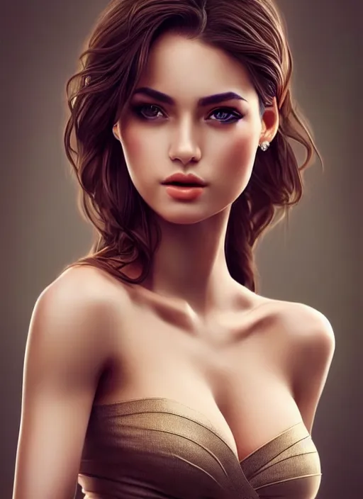 Image similar to a gorgeous greek female photo, professionally retouched, soft lighting, realistic, smooth face, full body shot, torso, dress, perfect eyes, sharp focus on eyes, 8 k, high definition, insanely detailed, intricate, elegant, art by artgerm and jason chan