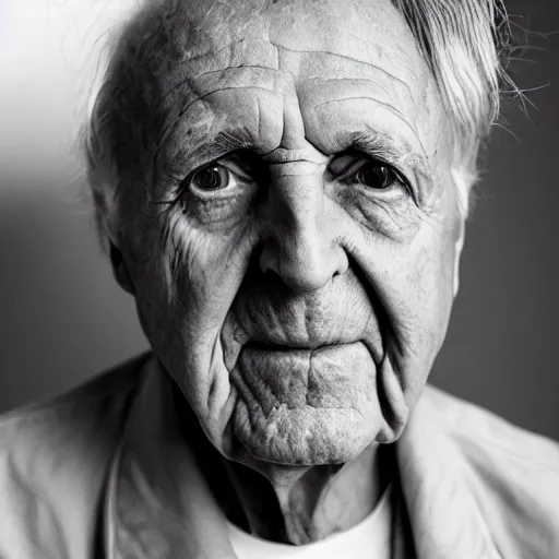 Image similar to old paul mccartney singer at age 9 0 years old, color ( sony a 7 r iv, symmetric balance, polarizing filter, photolab, lightroom, 4 k, dolby vision, photography award ), vogue, perfect face