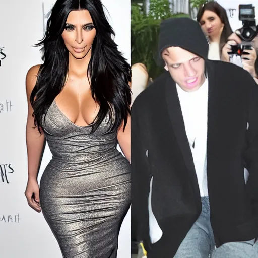 Image similar to kim kardashian and pete davidson