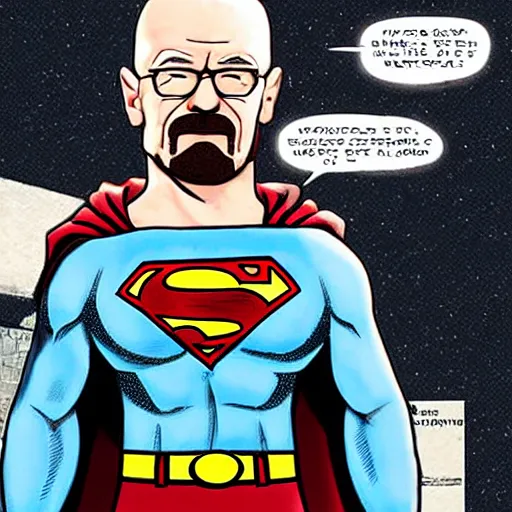 Prompt: walter white as superman