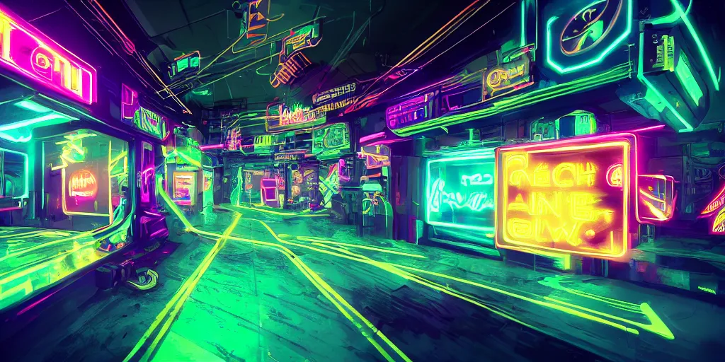 Image similar to twitch, cyberpunk, neon, glow, neon sign