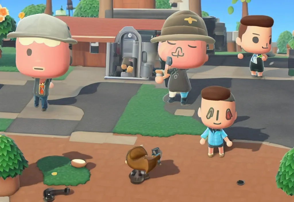 Image similar to elon musk in animal crossing, elon musk in the video game animal crossing, gameplay screenshot, close up, 3 d rendering. unreal engine. amazing likeness. very detailed.