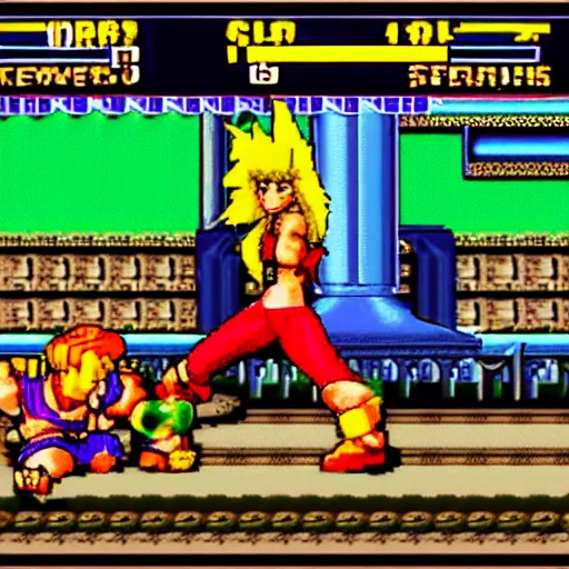 Image similar to shakira snes street fighter style