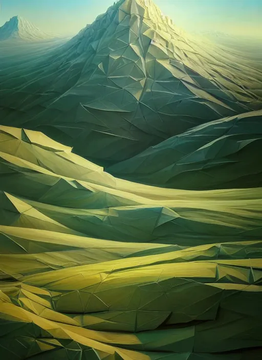Prompt: a hyper - detailed 3 d render like a oil painting of spring in the low - poly hills, surrealism!!!!! surreal concept art, lifelike, photorealistic, digital painting, aesthetic, smooth, sharp focus, artstation hd, by greg rutkowski, chris tulloch mccabe, valentina remenar,, krenz cushart and asher duran,