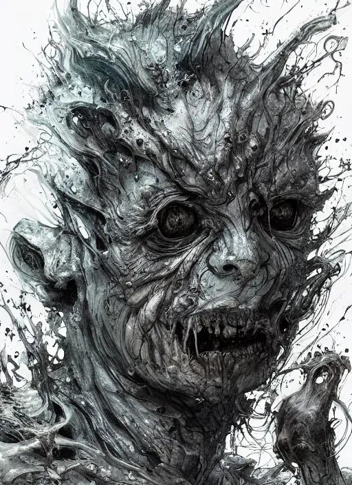 Prompt: portrait, scary ooze creature, watercolor, dramatic lighting, cinematic, establishing shot, extremely high detail, foto realistic, cinematic lighting, pen and ink, intricate line drawings, by Yoshitaka Amano, Ruan Jia, Kentaro Miura, Artgerm, post processed, concept art, artstation, matte painting, style by eddie mendoza, raphael lacoste, alex ross