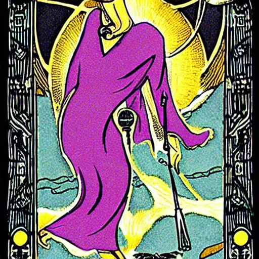 Image similar to tarot card, witchcraft