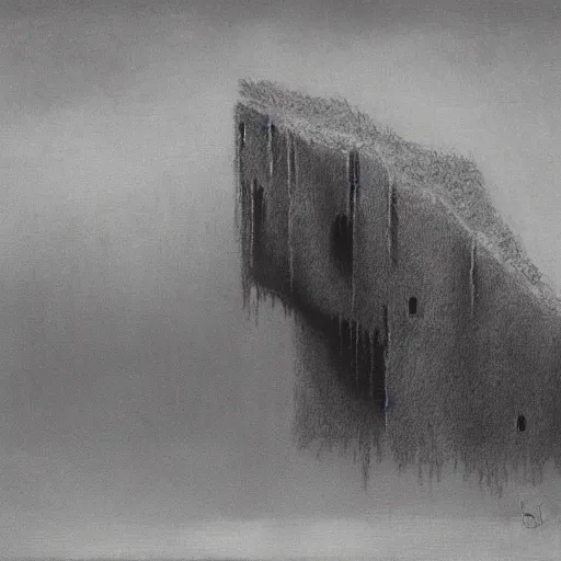 Image similar to mumakil concept, beksinski,