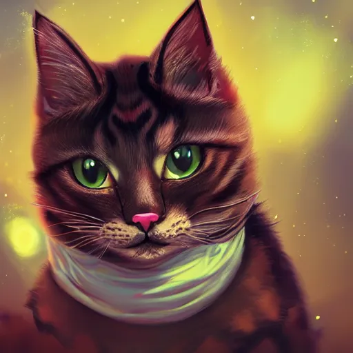 Image similar to cat theme logo, cat theme banner, cat design, art photography style, trending on artstation, warm light, lovely and cute, fantasy art, 8 k resolution