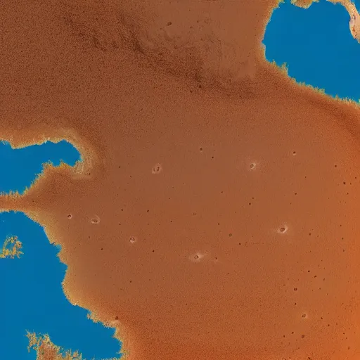 Image similar to a map of a new civilization on mars