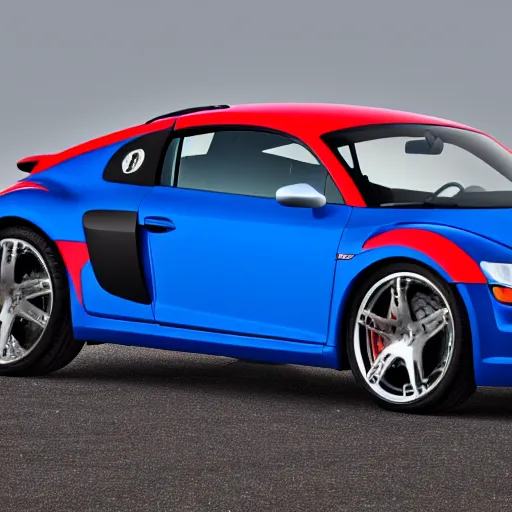 Image similar to 2000 Volkswagen Beetle, 2009 Audi R8, Hummer H1, combined altogether, photography, HD
