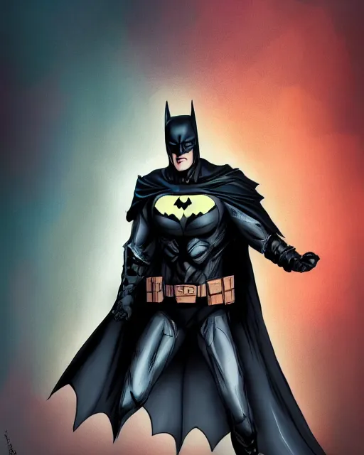 Image similar to ven as batman, with the powers of flash, dynamic lighting, fantasy concept art, trending on art station, stunning visuals, creative, cinematic, ultra detailed, comic strip style