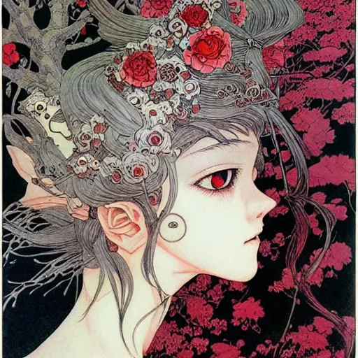 Image similar to prompt: Portrait painted in Frank frazzeta style drawn by Vania Zouravliov and Takato Yamamoto, inspired by Fables, intricate acrylic gouache painting, high detail, sharp high detail, manga and anime 2000