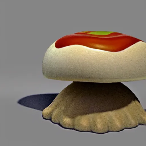 Prompt: mushroom stool, detailed 3 d rendering