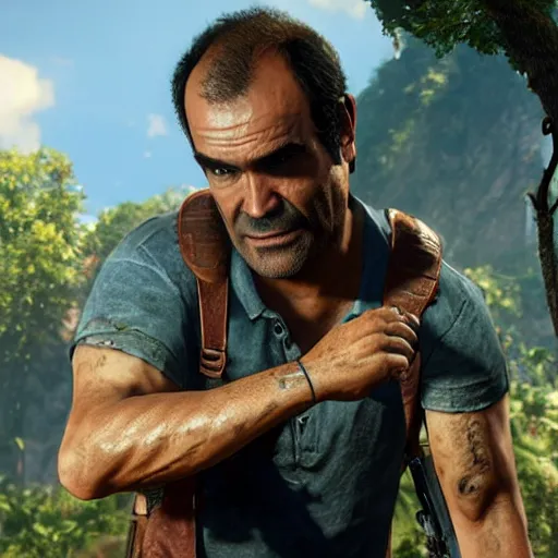 Image similar to trevor philips in uncharted 4