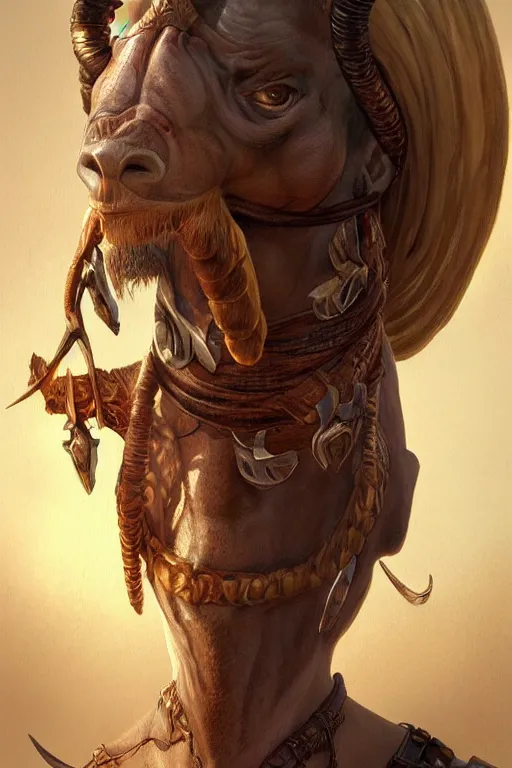 Image similar to ultra realistic illustration, a half man, half camel warrior from baldurs gate and diablo, intricate from baldurs gate, elegant, highly detailed, digital painting, artstation, concept art, smooth, sharp focus, illustration, art by artgerm and greg rutkowski and alphonse mucha