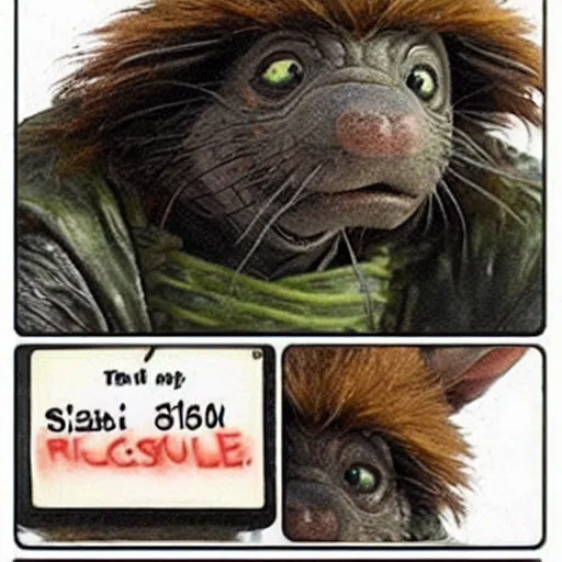 Image similar to Master Splinter Mugshot