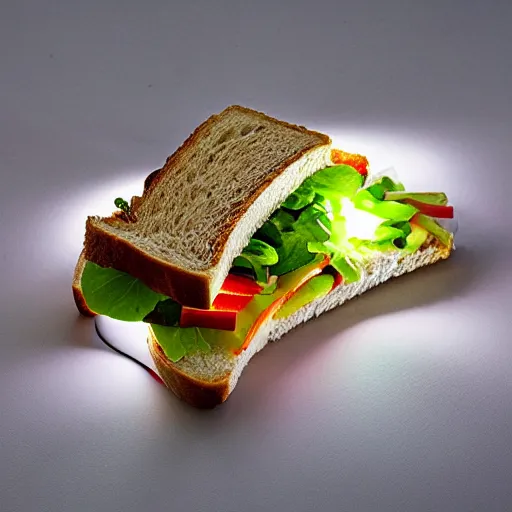 Image similar to sandwich of led lights