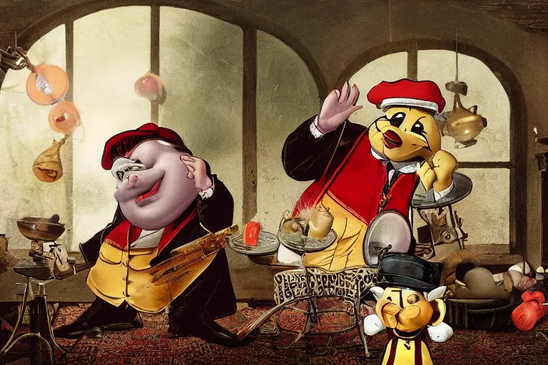 Image similar to a picture of biggie cheese dropping the sickest beat in 1 9 th century england, hd, 8 k