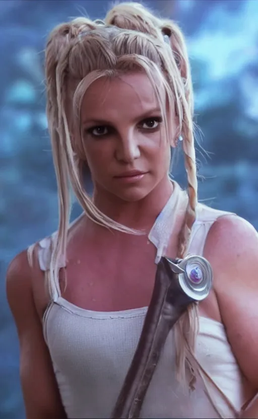 Image similar to britney spears as marle from chrono trigger live - action movie, stunning photo, cinematic, 8 k, movie still