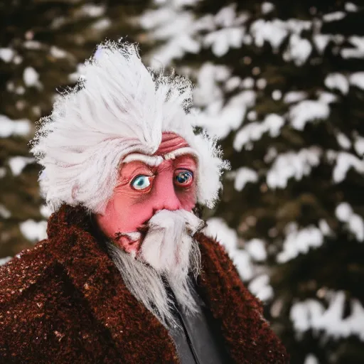 Image similar to portrait photo still of real life cold miser, 8 k, 8 5 mm f 1. 8