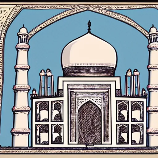 Image similar to a reconstruction of the cheese taj mahal made ot of cheese