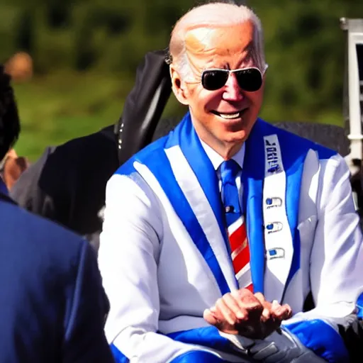 Prompt: joe biden transforms into sonic the hedgehog