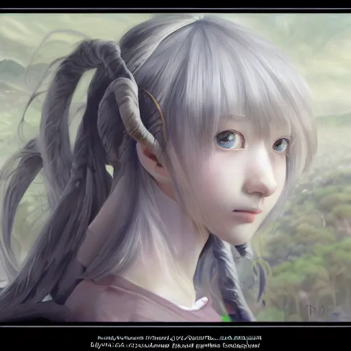 Image similar to dynamic composition, motion, ultra-detailed, incredibly detailed, a lot of details, amazing fine details and brush strokes, colorful and grayish palette, smooth, HD semirealistic anime CG concept art digital painting, watercolor oil painting of a Russian schoolgirl, by a Chinese artist at ArtStation, by Huang Guangjian, Fenghua Zhong, Ruan Jia, Xin Jin and Wei Chang. Realistic artwork of a Chinese videogame, gradients, gentle an harmonic grayish colors.