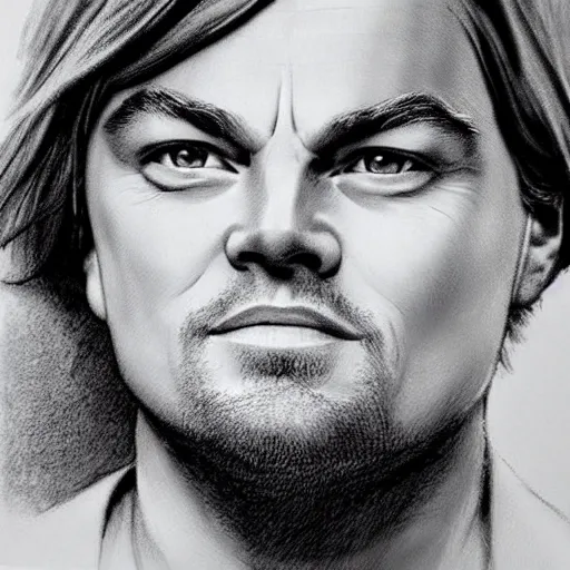 Image similar to “Leonardo DiCaprio, beautiful, highly detailed portrait, photorealistic, ultra detailed, Louise Bonnet”