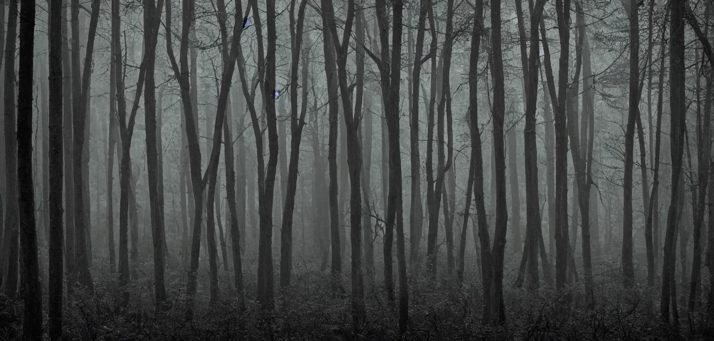 Prompt: dark forest by ellis dean