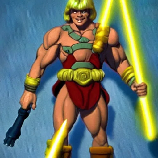 Image similar to he - man in a star wars movie scene