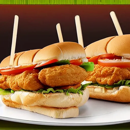 Image similar to mcdonalds shrimp po boy burger ad