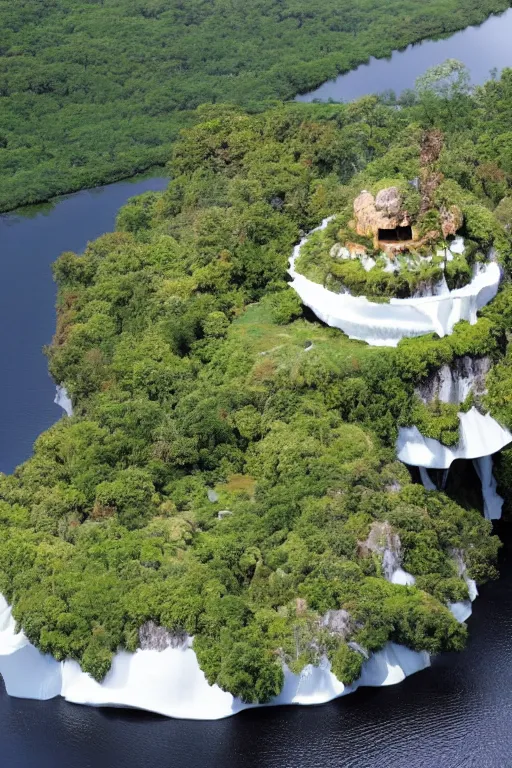 Prompt: A floating island with a very very very very very very very very very very very very very very very very very very very very very very very very very very very very very very very very beautiful waterfall