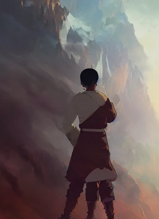 Image similar to Laurence Fishburne in Avatar: the last airbender, designed by Bryan Konietzko, by Greg Rutkowski