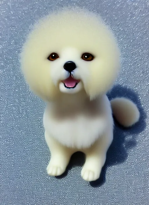 Image similar to 80mm resin detailed miniature of fluffy dog, Product Introduction Photos, 4K, Full body, simple background