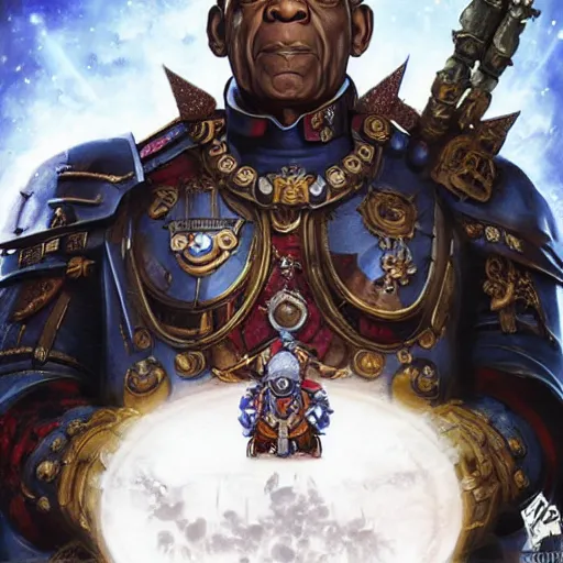 Image similar to Bill Cosby as the emperor of humanity from warhammer 40k made by stanly artgerm lau, wlop, rossdraws, james jean, andrei riabovitchev ,marc simonetti