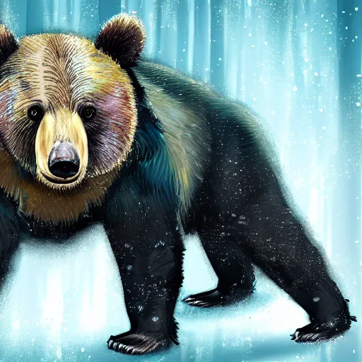 Image similar to splashart of confused bear