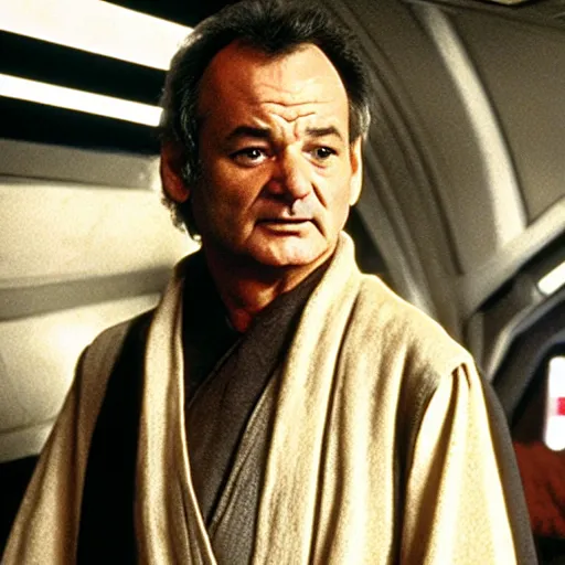 Image similar to bill murray plays a jedi in star wars