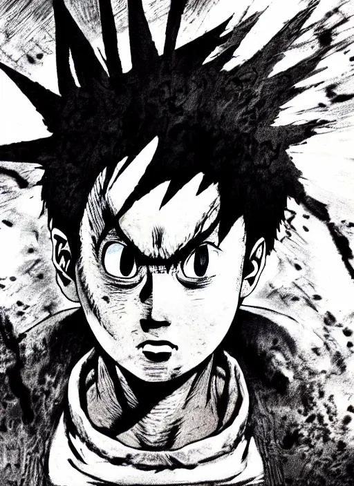 Prompt: Hyperrealistic photograph of (Tetsuo) from the manga Akira, hyper detailled, sharp focus, 4k