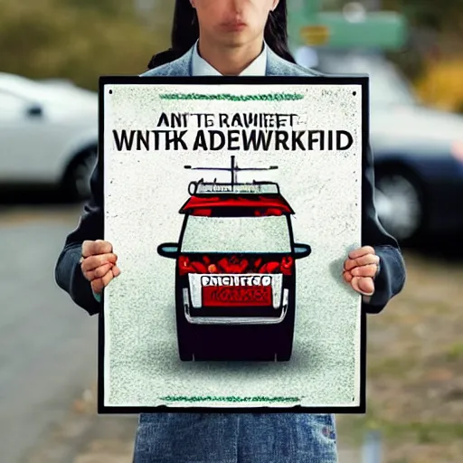 Image similar to an awareness poster about drunk driving