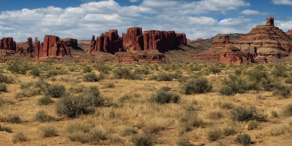 Prompt: wild west scenery