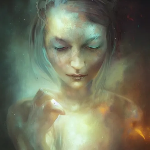 Image similar to photo of young woman by bastien lecouffe - deharme